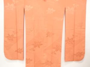 蘭に古典柄織り出し　振袖用単衣長襦袢